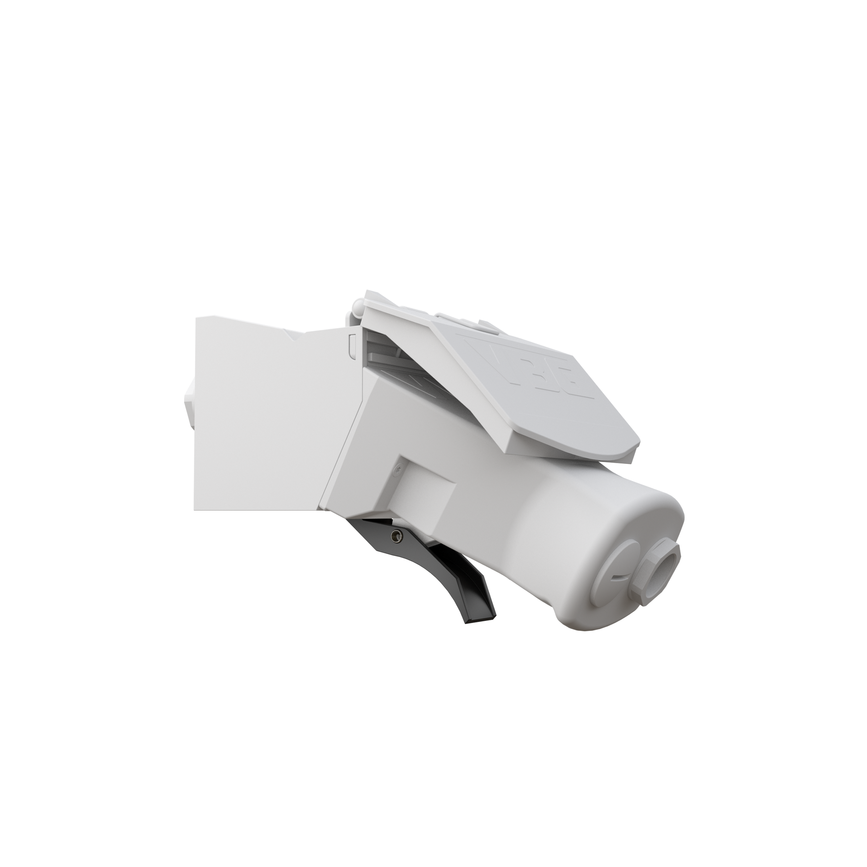 Pistokkeen lukitushaka
