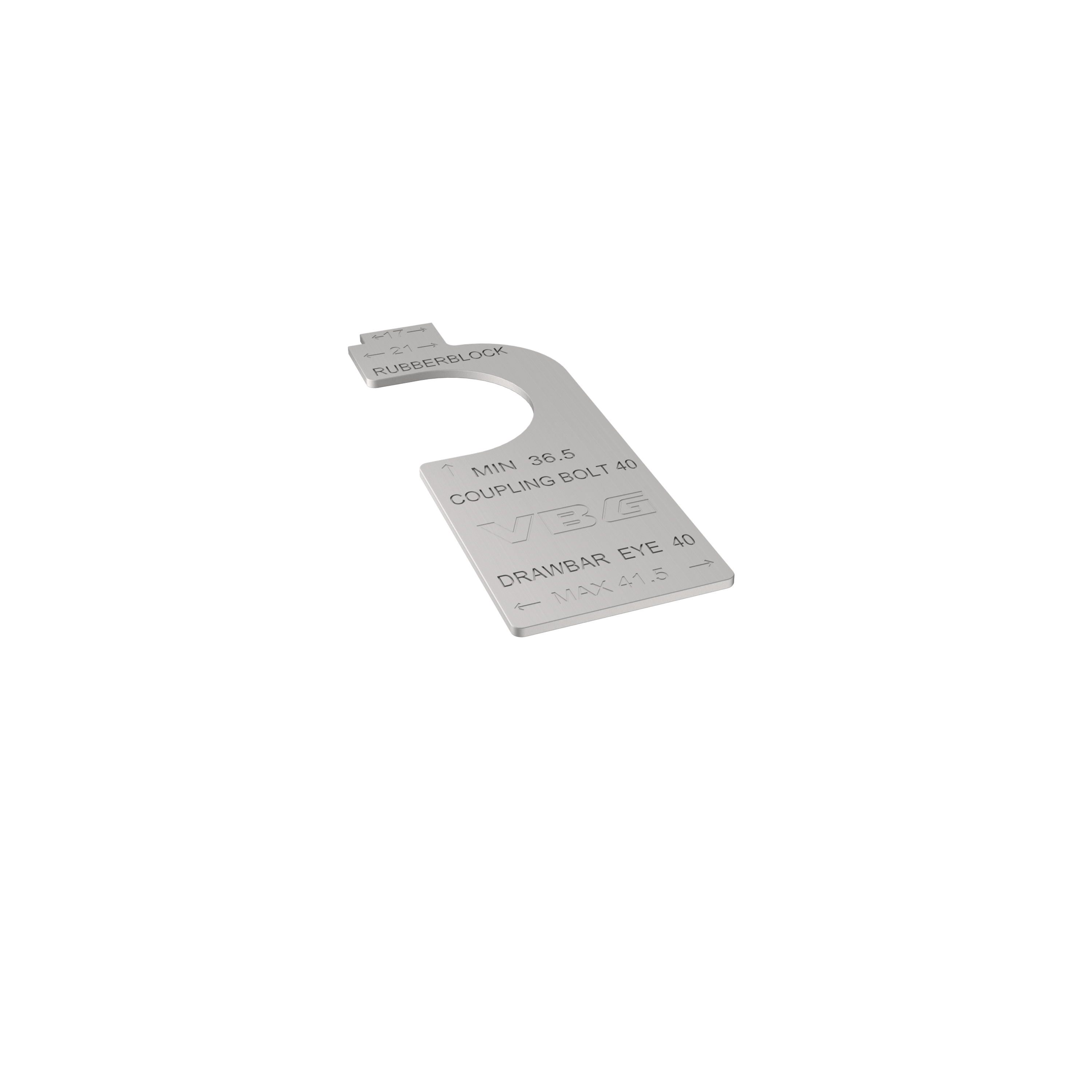 Verschleißlehre 40 mm, Edelstahl