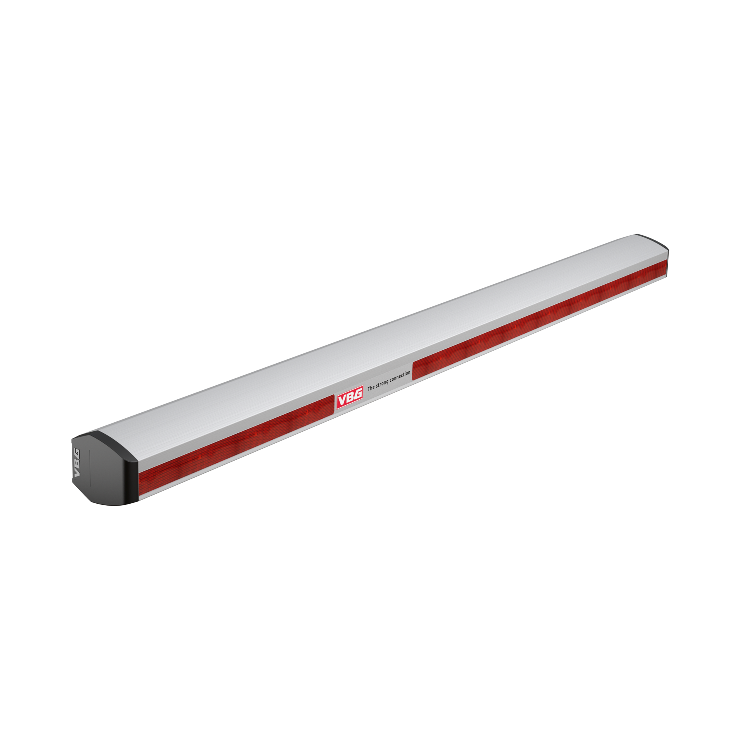 VBG Protection beam UHAP-3 with red outline marker and decal, L=2400, incl. screw kit