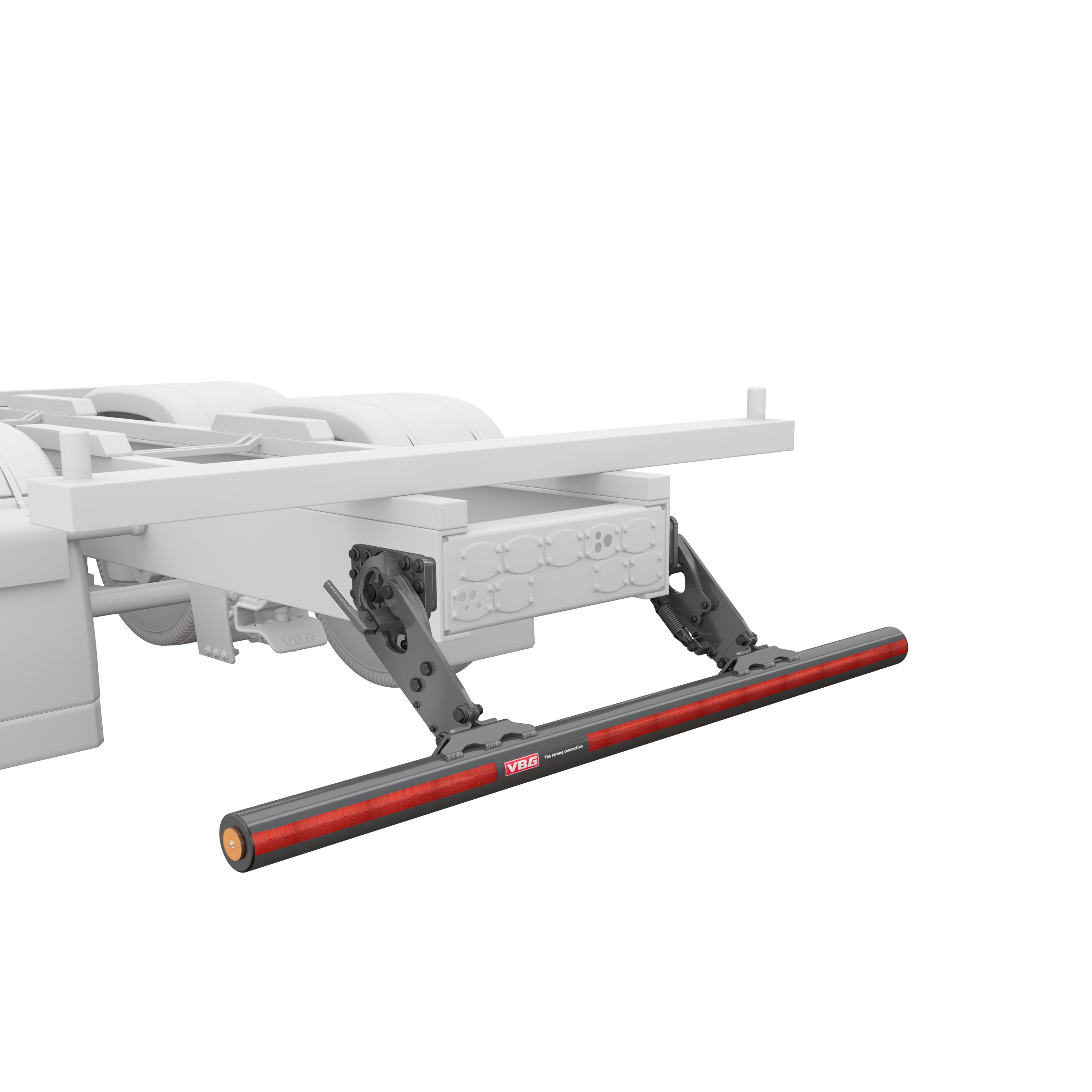 System_u-skydd_foldable round_koppling_cms dbi_monteringsbalk_vit lastbil_grey